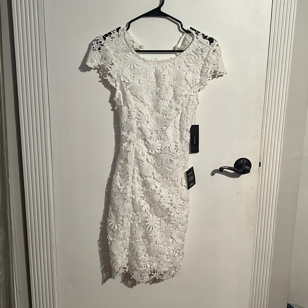 Lulus white lacy dress